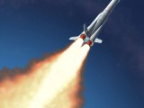 Rocket blasting off