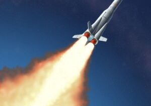 Rocket blasting off
