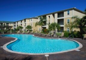 Swimming pool and Apartment housess