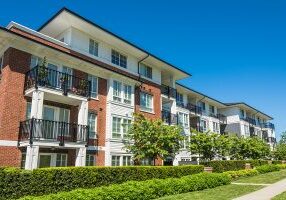 Brand new apartment building available for sale.